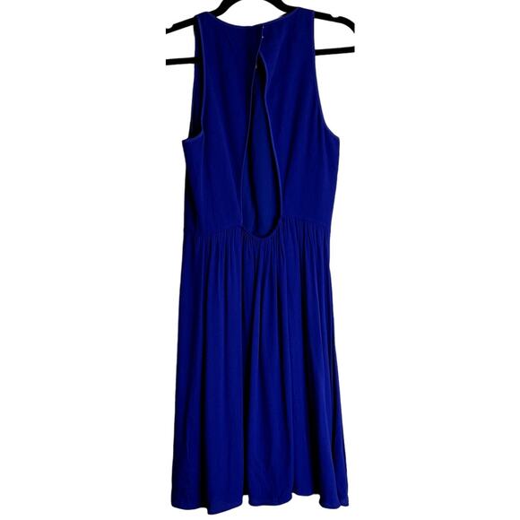 Rebecca Taylor Mini Dress Women Size 8 Blue Coquette Flowy Sleeveless Party - Picture 3 of 12